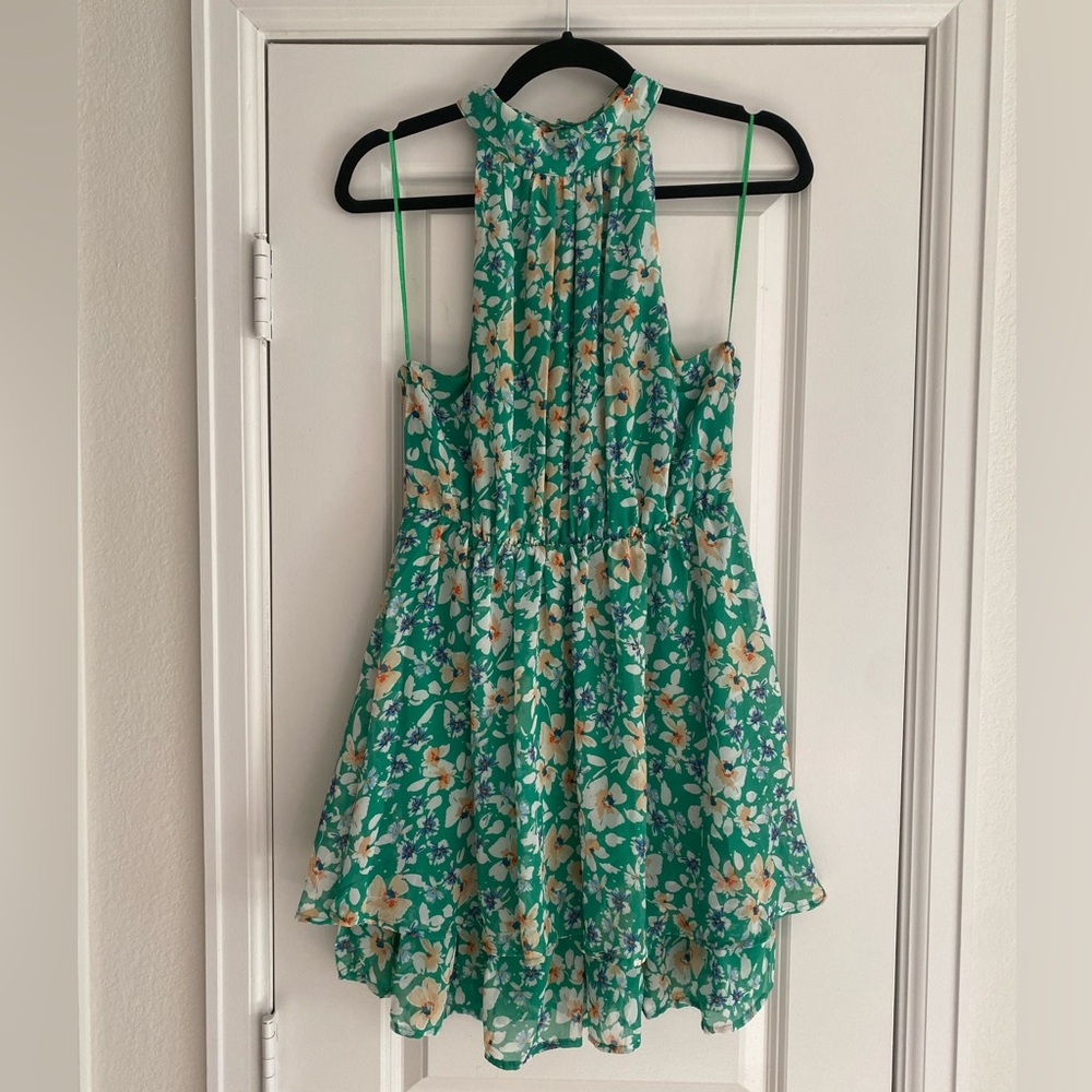 Sienna Sky Women’s Floral Mini Dress | Green | Large